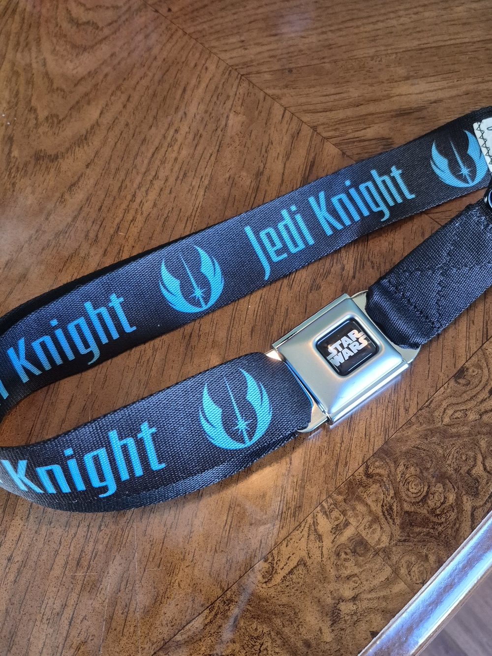 Buckle-Down Star Wars Jedi Knight Black and Teal Seatbelt Belt